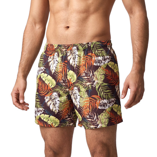 Leaves print- Cotton Organic Shorts