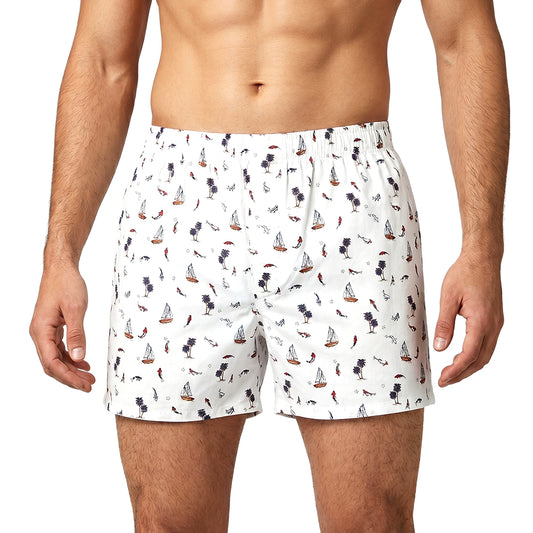 Boats on Sea-Men's Organic Cotton Boxers