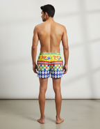 Men's Organic Cotton Shorts - Dots With Blocks (Pack of 1)