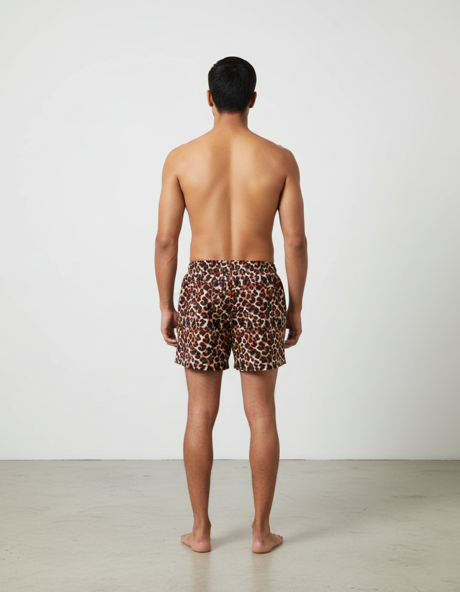 Men's Organic Cotton Boxers - Boats on Sea & Cheeta the Wild (Pack of 2)