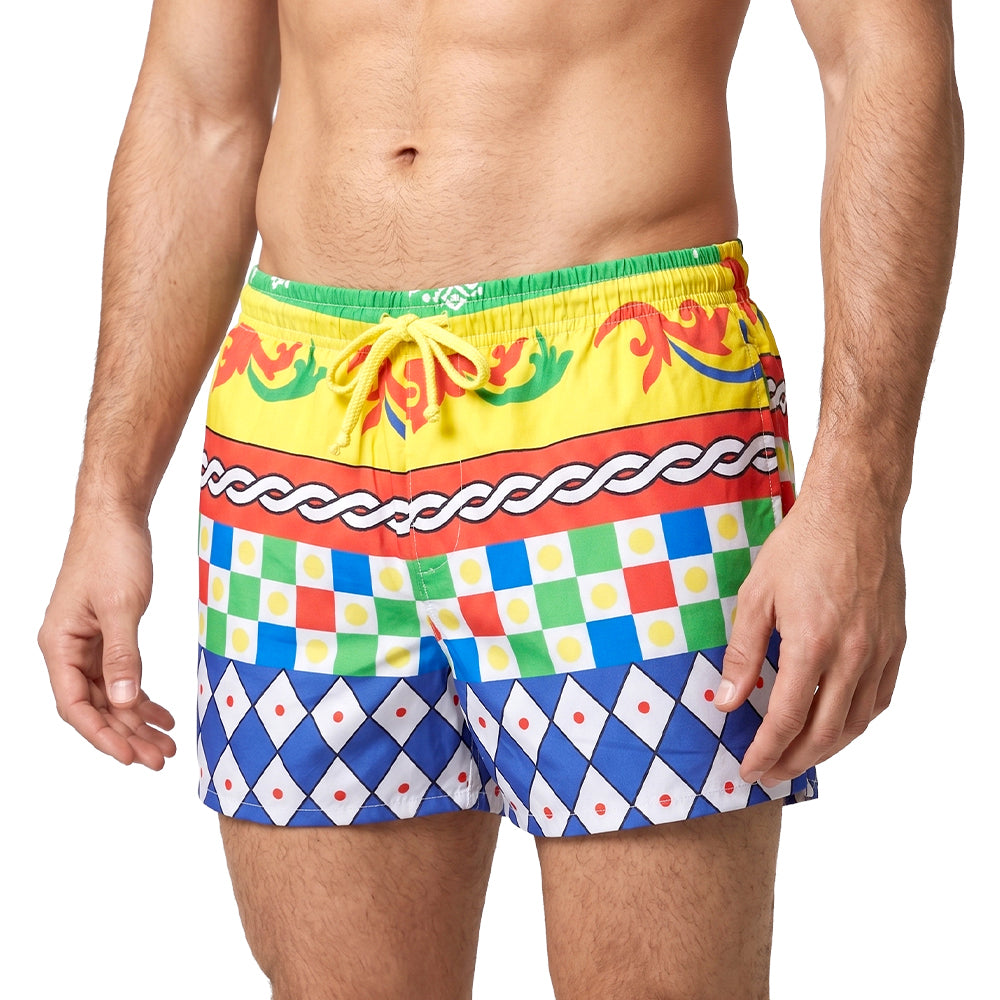 Dots With Blocks-Men's Organic Cotton Shorts