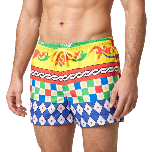 Dots With Blocks-Men's Organic Cotton Shorts