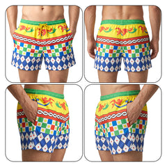 Dots With Blocks-Men's Organic Cotton Shorts