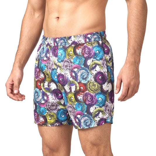 Multicolour circle print - Cotton Organic Shorts