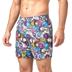 Multicolour circle print - Cotton Organic Shorts