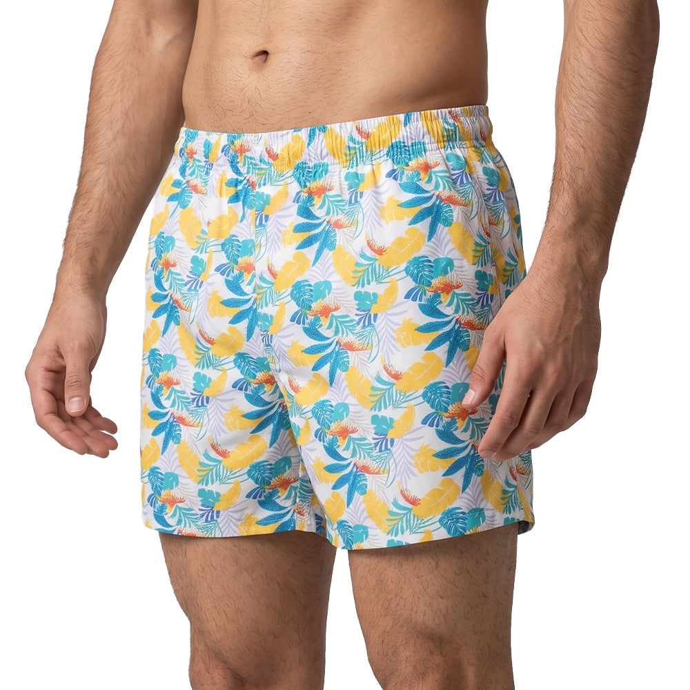 White green-Men's Organic Cotton Shorts
