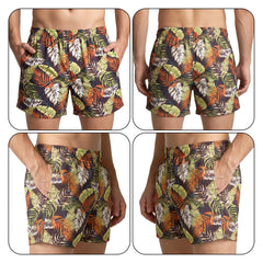 Leaves print- Cotton Organic Shorts