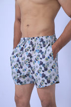 Men's Organic Cotton Shorts - Donuts & Circles on Grey (Pack of 2)
