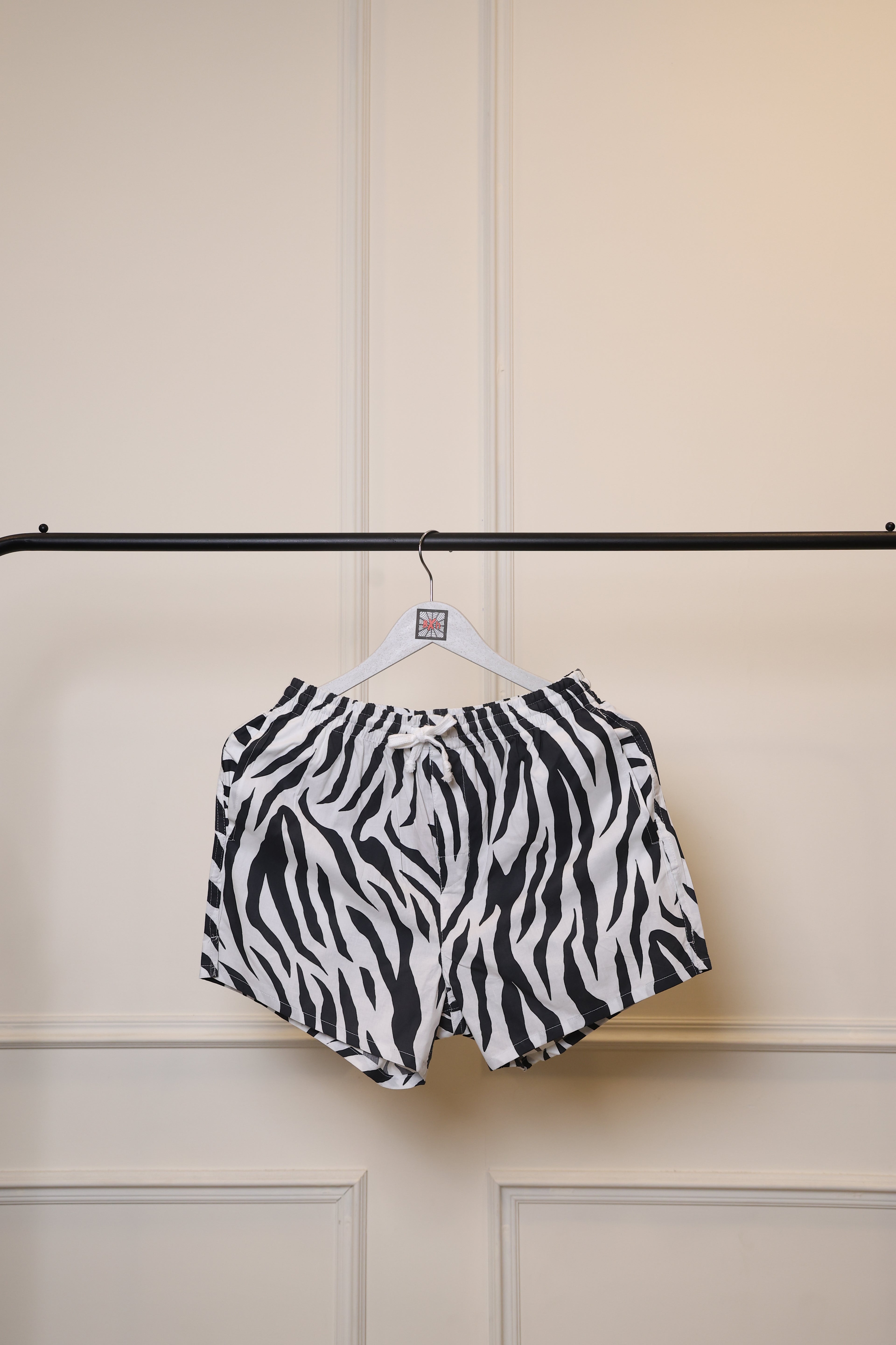 Men's Organic Cotton Shorts - Zebra Strips (Pack of 1)