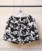 Men's Organic Cotton Shorts - Kara Kartallar & Navy Dost on Green (Pack of 2)