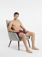 Men's Organic Cotton Shorts - Donuts & Circles on Grey (Pack of 2)